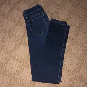 Dark Wash American Eagle Skinny Jeans